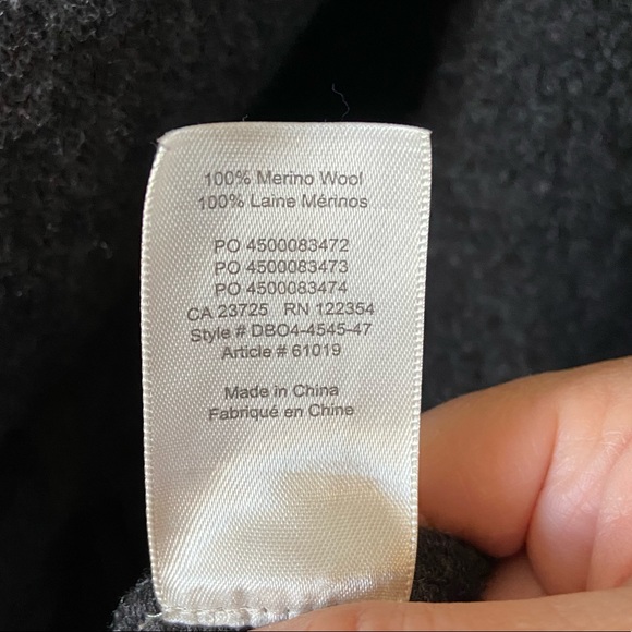 Wilfred Merino Wool Jacket Zip Up Black Knit Size Medium - Picture 6 of 8